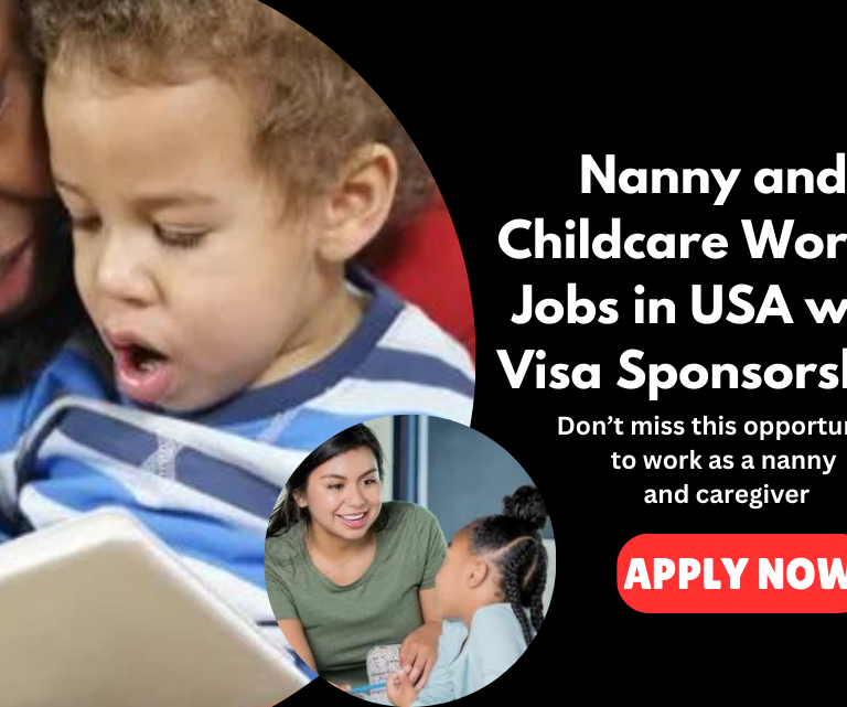 Nanny and Childcare Worker Jobs in USA with Visa Sponsorship